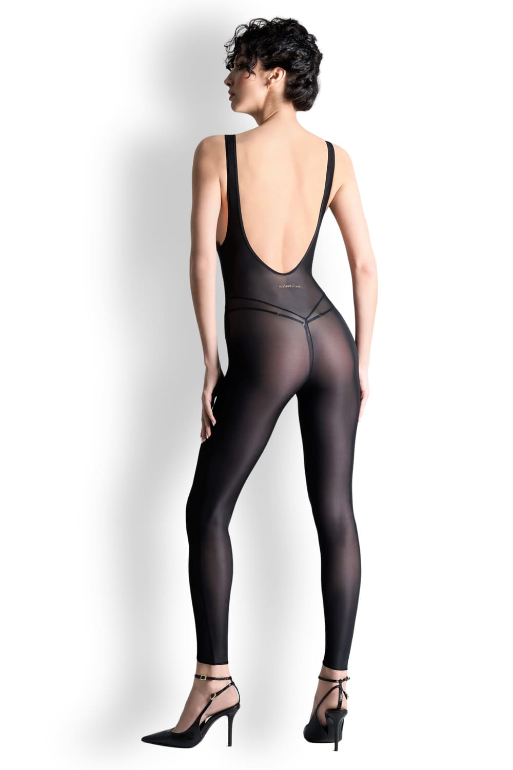 Комбинезон на широких бретелях из тонкого трикотажа Maison Close 562337