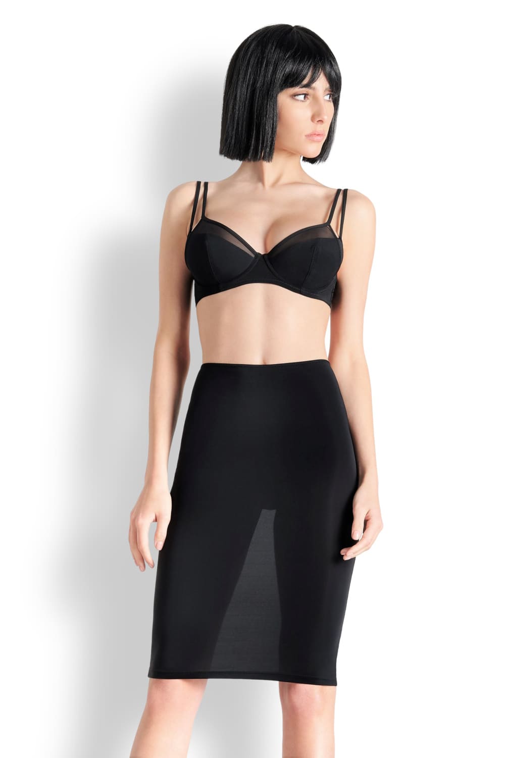 Юбка-карандаш из микрофибры Maison Close 608797