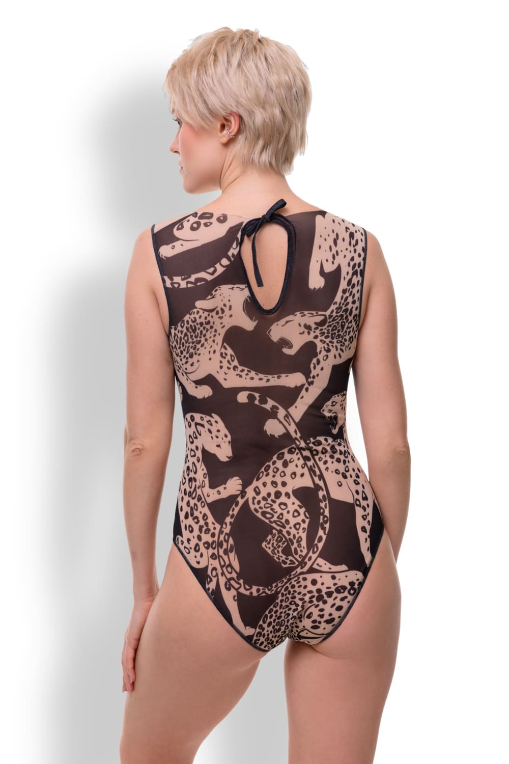 Слитный купальник без рукава с UV-защитой Дикая кошка RoDaSoleil