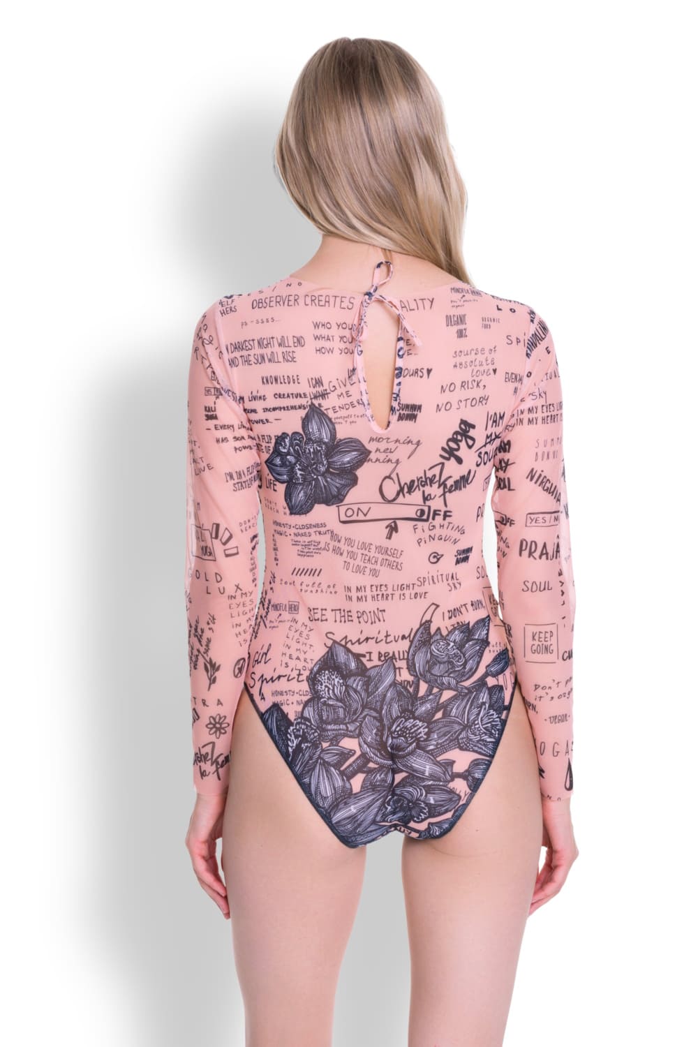 Слитный купальник с длинным рукавом с UV-защитой (чашки) Тату Боди-Арт RoDaSoleil