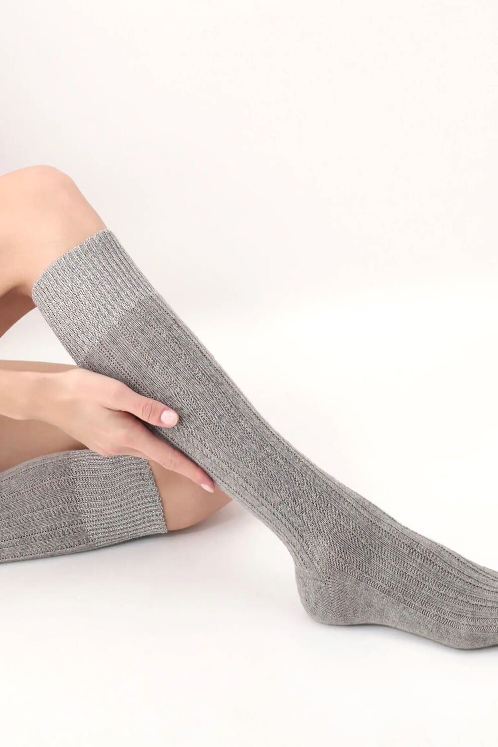 Плотные гольфы из шерсти альпаки и хлопка Oroblu Jasmine