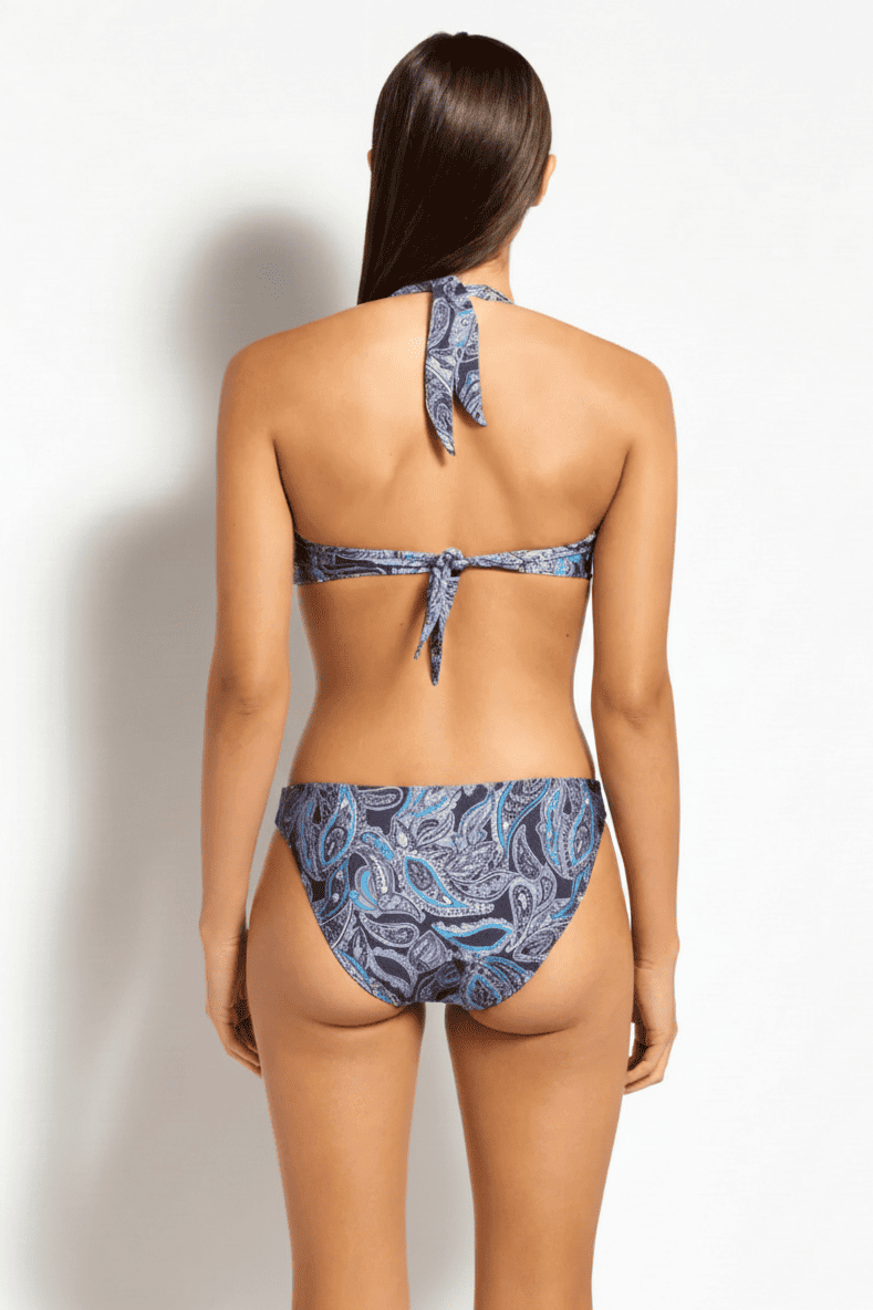 Купальник халтер с перекрутом и плавки хипстеры JETS J40776MF/J30218