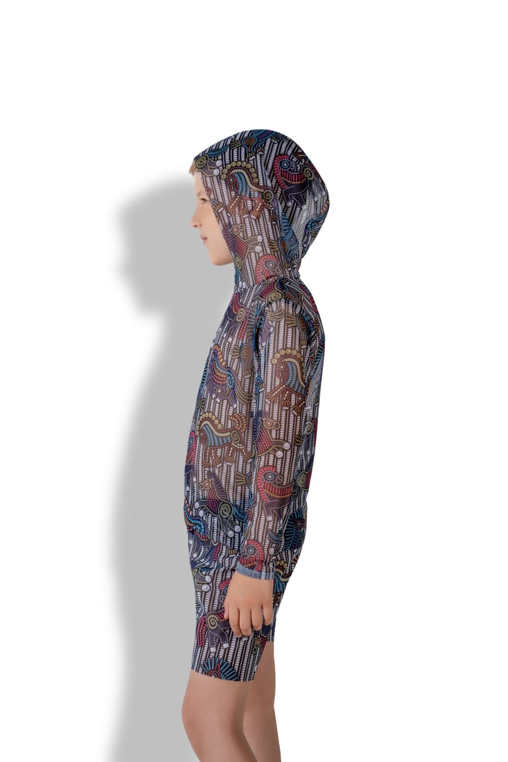 Детский комплект шорты + футболка с капюшоном с UV-защитой Год лошади RoDaSoleil