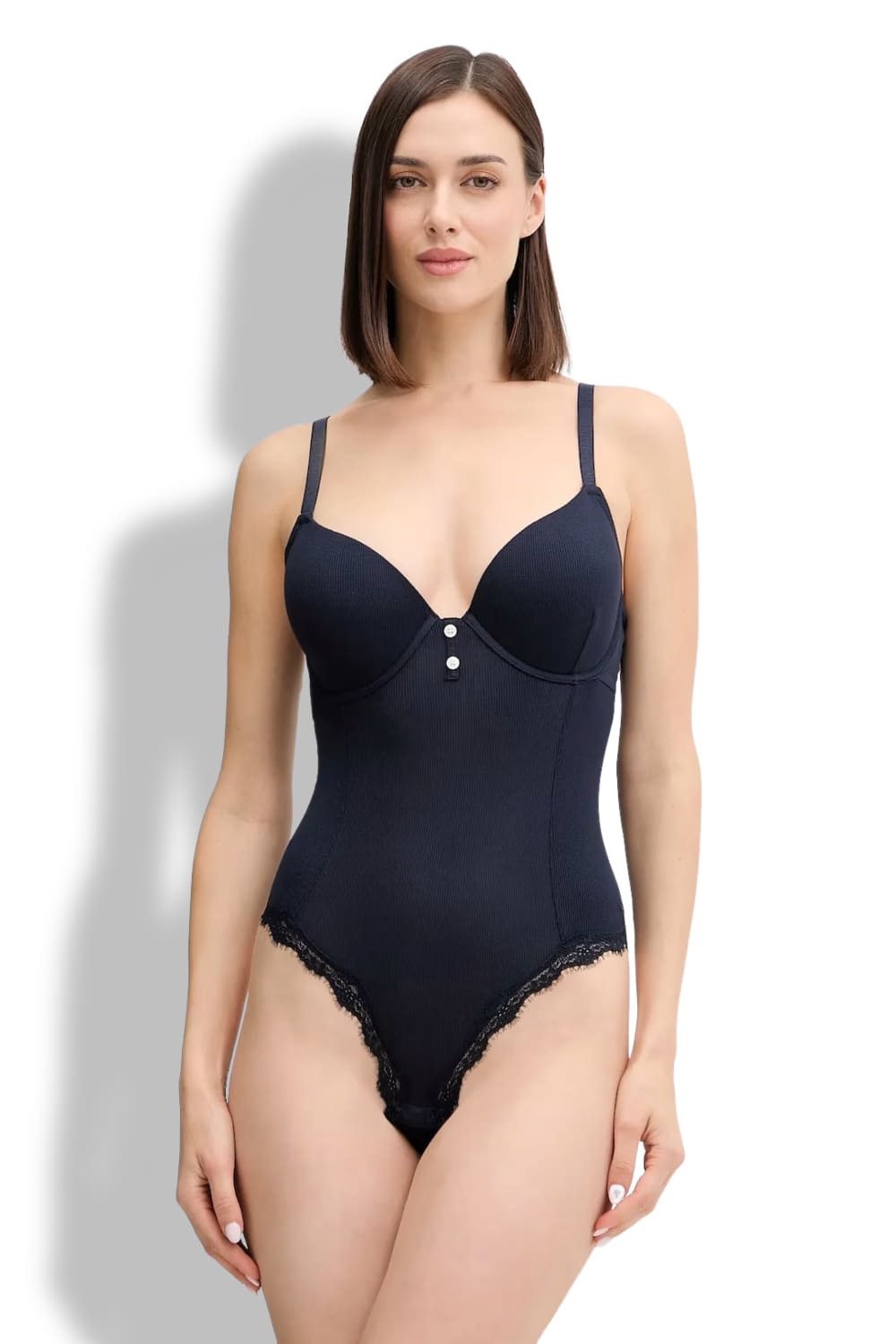 Боди из ребристой ткани Emporio Armani EW001846 AF15360