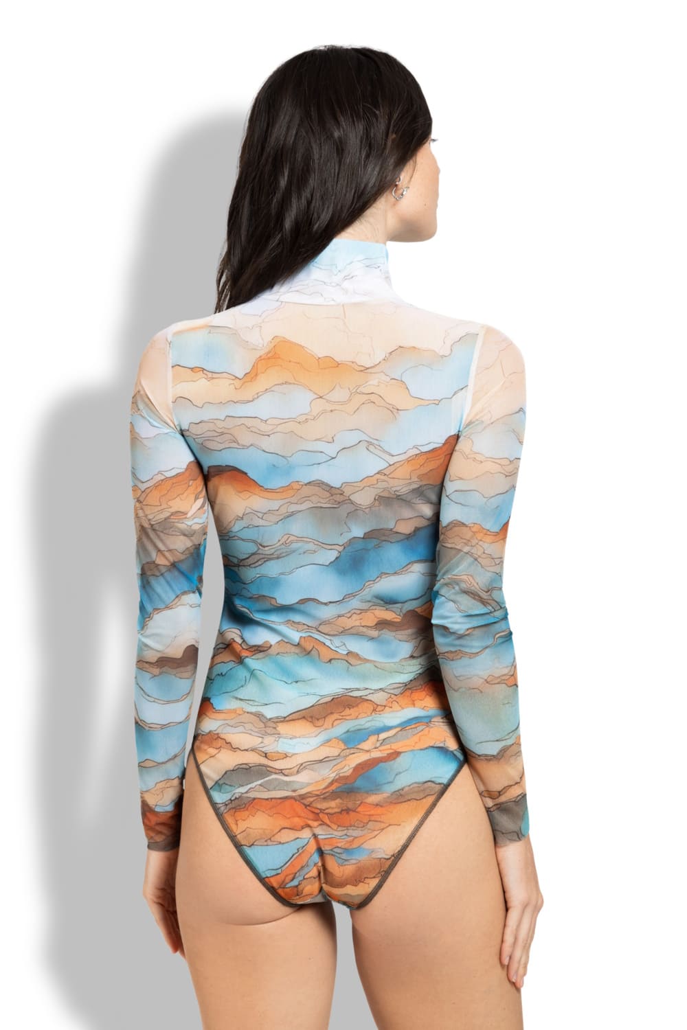 Слитный умный купальник с длинным рукавом на молнии Анза RoDaSoleil