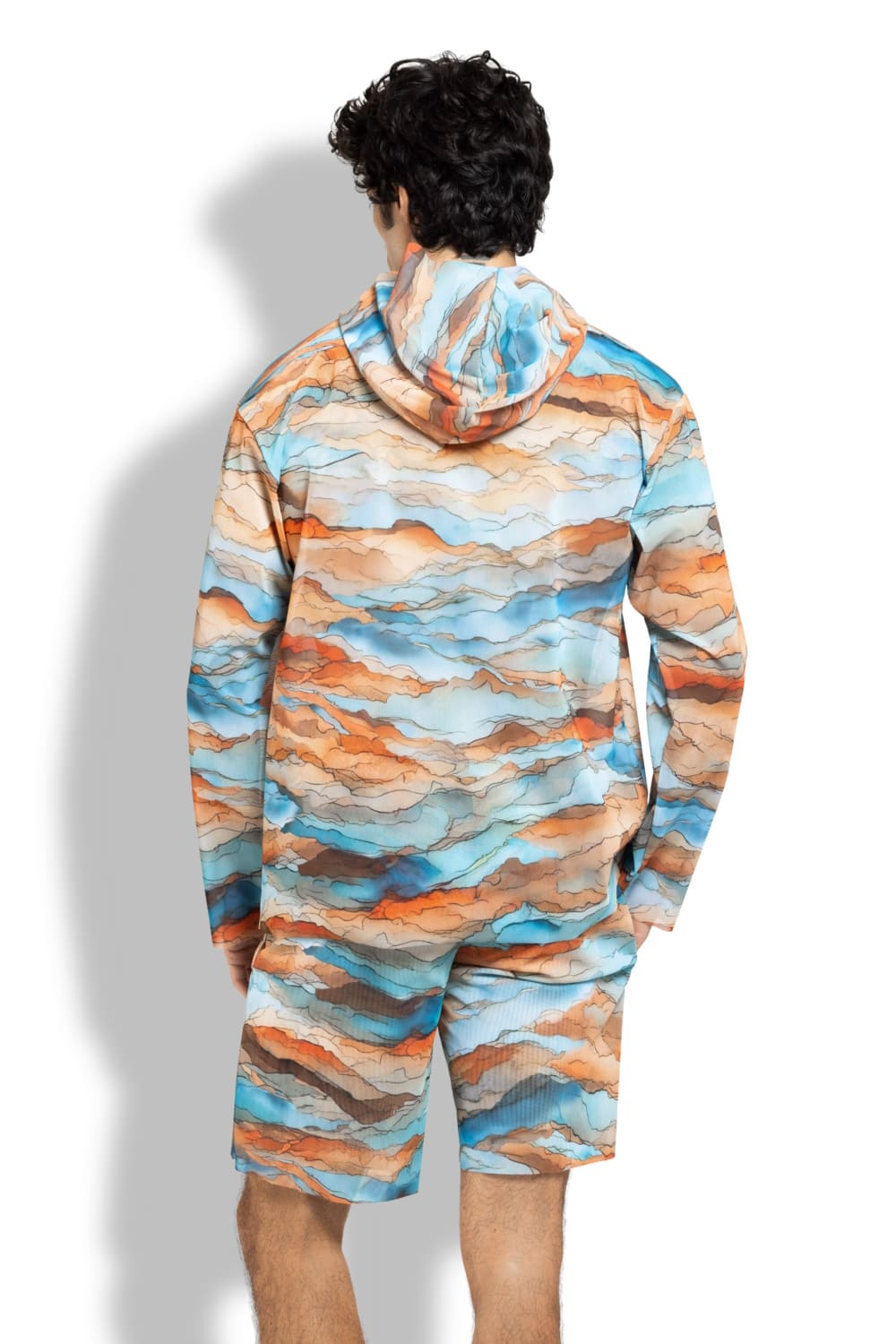 Футболка с длинным рукавом и капюшоном, пропускающая загар Анза RoDaSoleil