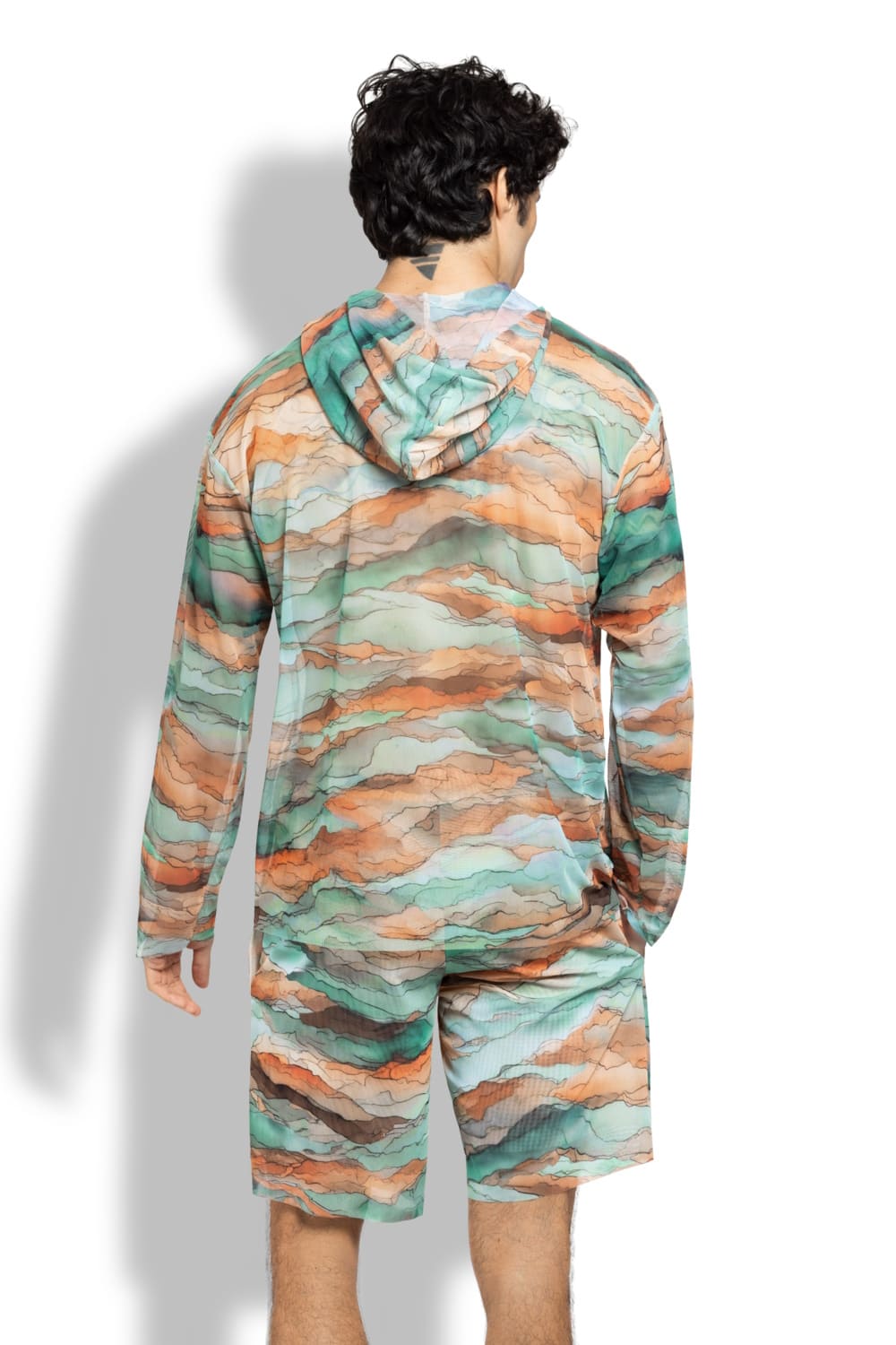 Футболка с длинным рукавом и капюшоном, пропускающая загар Тагазут RoDaSoleil