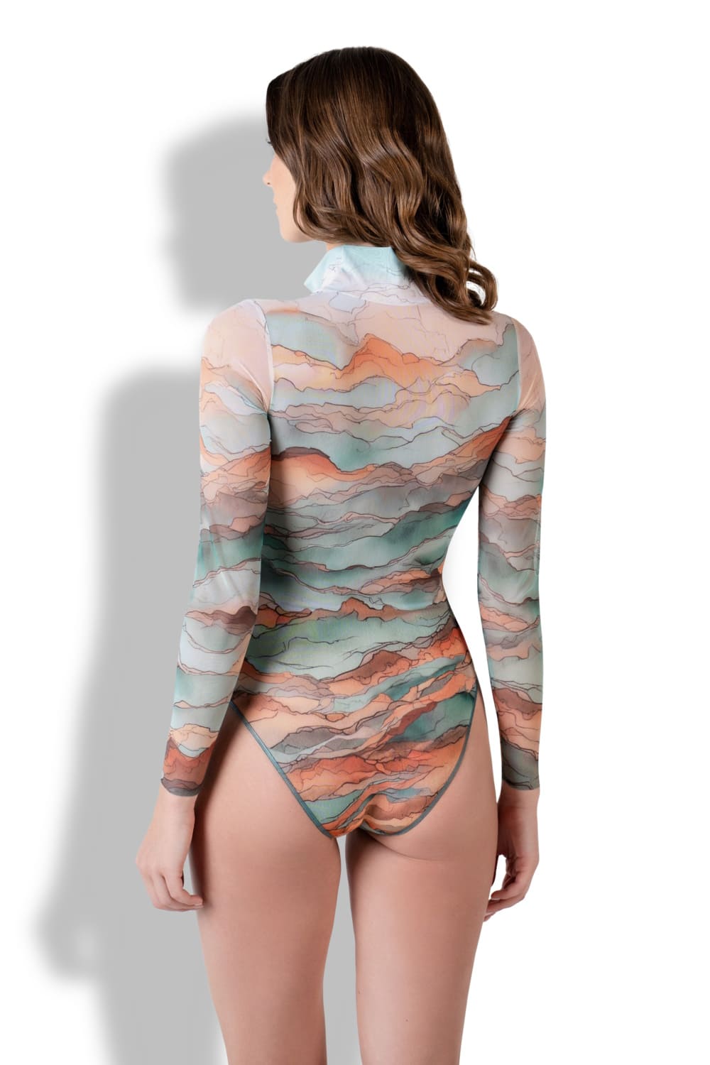 Слитный умный купальник с длинным рукавом на молнии Тагазут RoDaSoleil