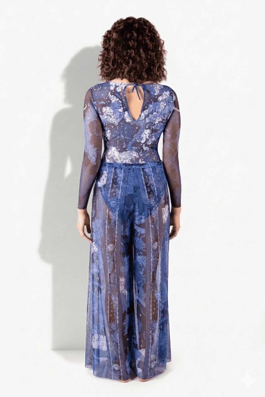 Пляжные брюки пропускающие загар Черничные ночи RoDaSoleil