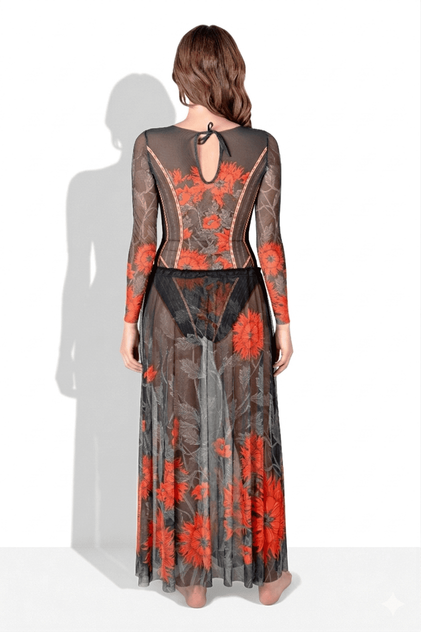 Пляжная юбка, пропускающая загар Аркан Солнце Оранжевый RoDaSoleil