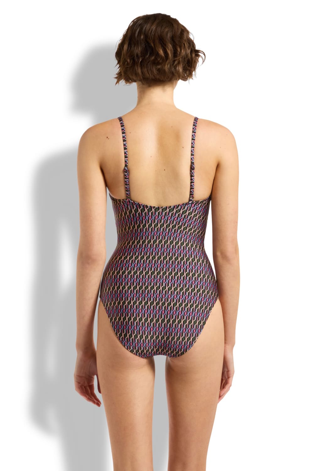 Слитный купальник с квадратным вырезом JETS J11545MF