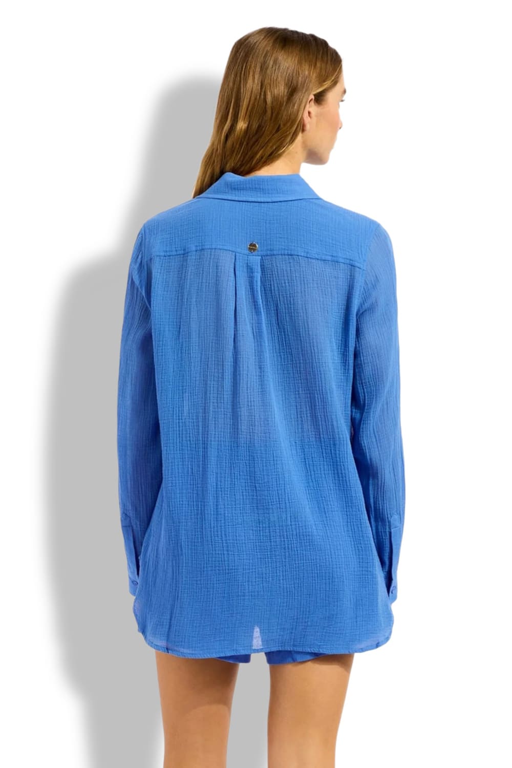 Пляжная рубашка из хлопка Seafolly 55428-TO