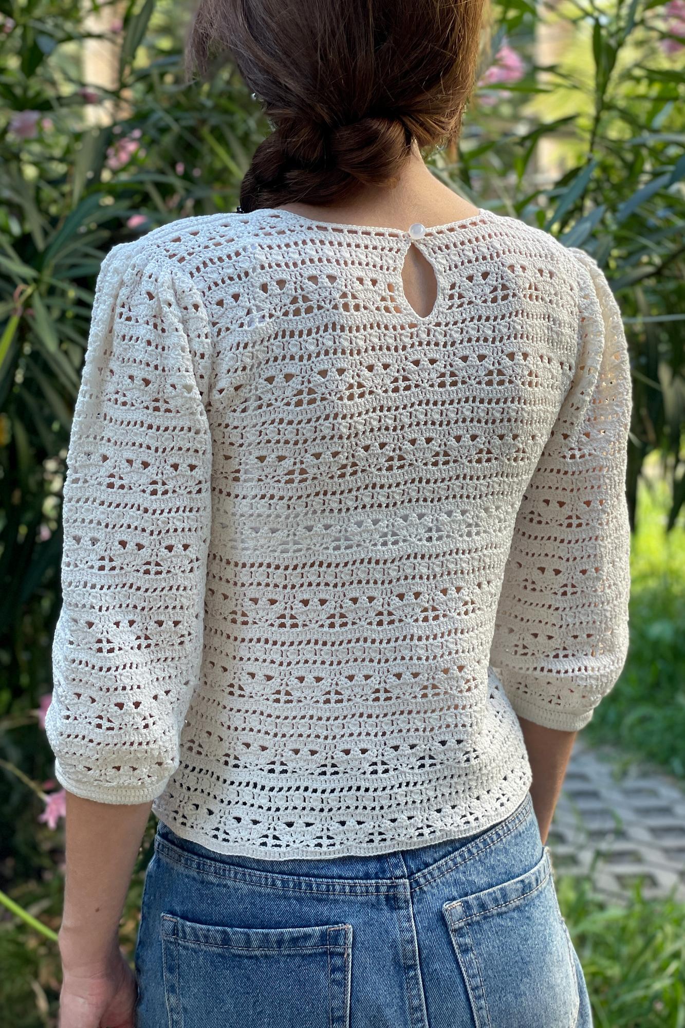 МК "Блуза Офелия" крючком