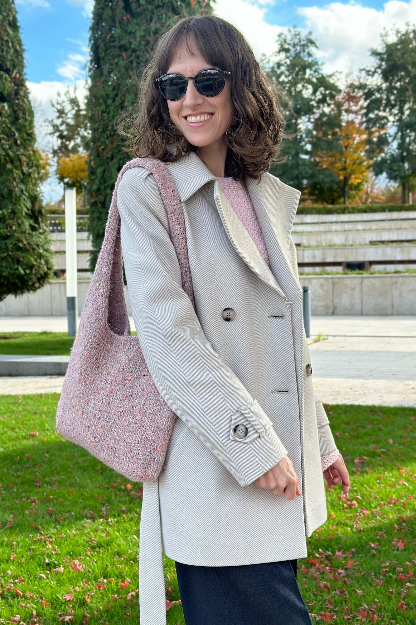 МК "Сумка Хобо" тунисским крючком