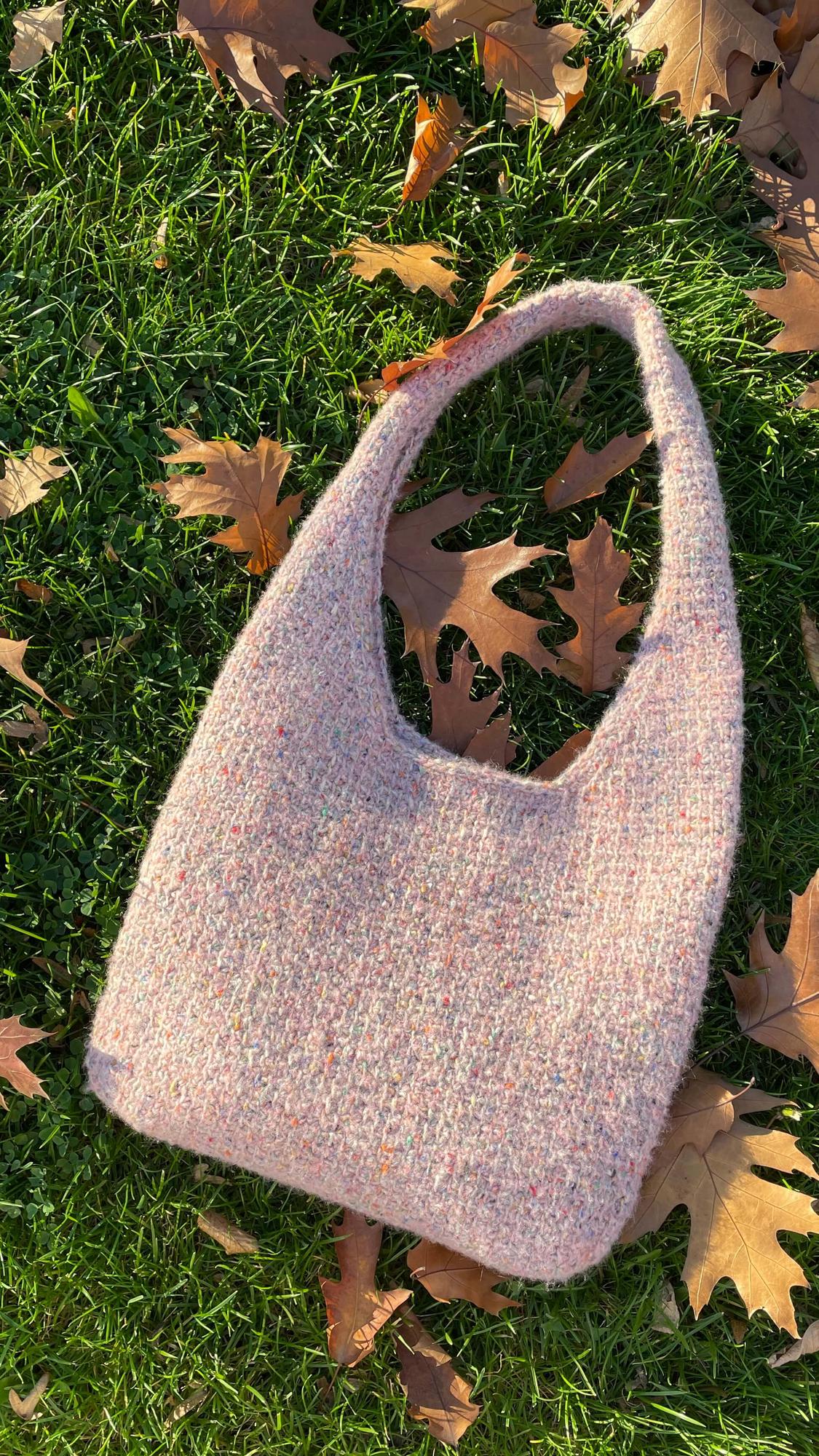 МК "Сумка Хобо" тунисским крючком