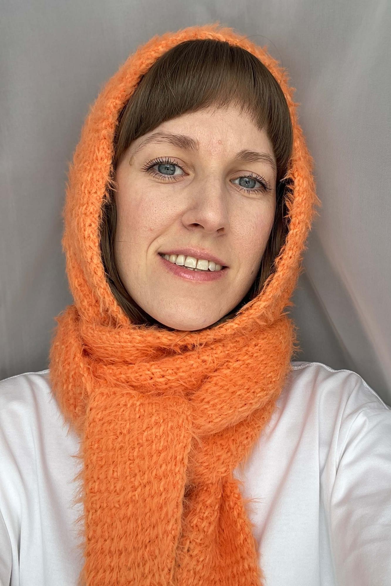 МК "Шарф-капюшон" тунисским крючком