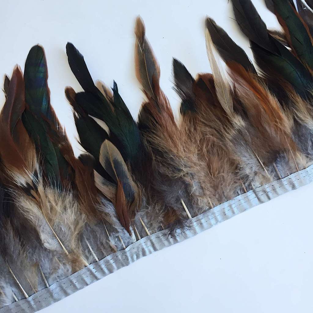 Перья Петуха 17-20 см Серый
