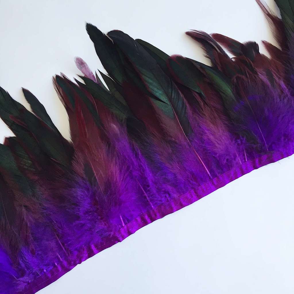 Перья Петуха 17-20 см Фиолетовый
