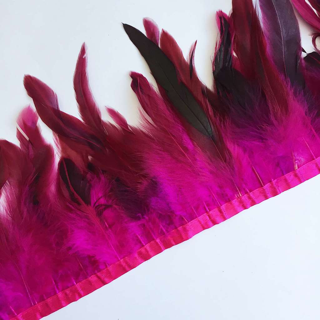 Перья Петуха 17-20 см Фуксия