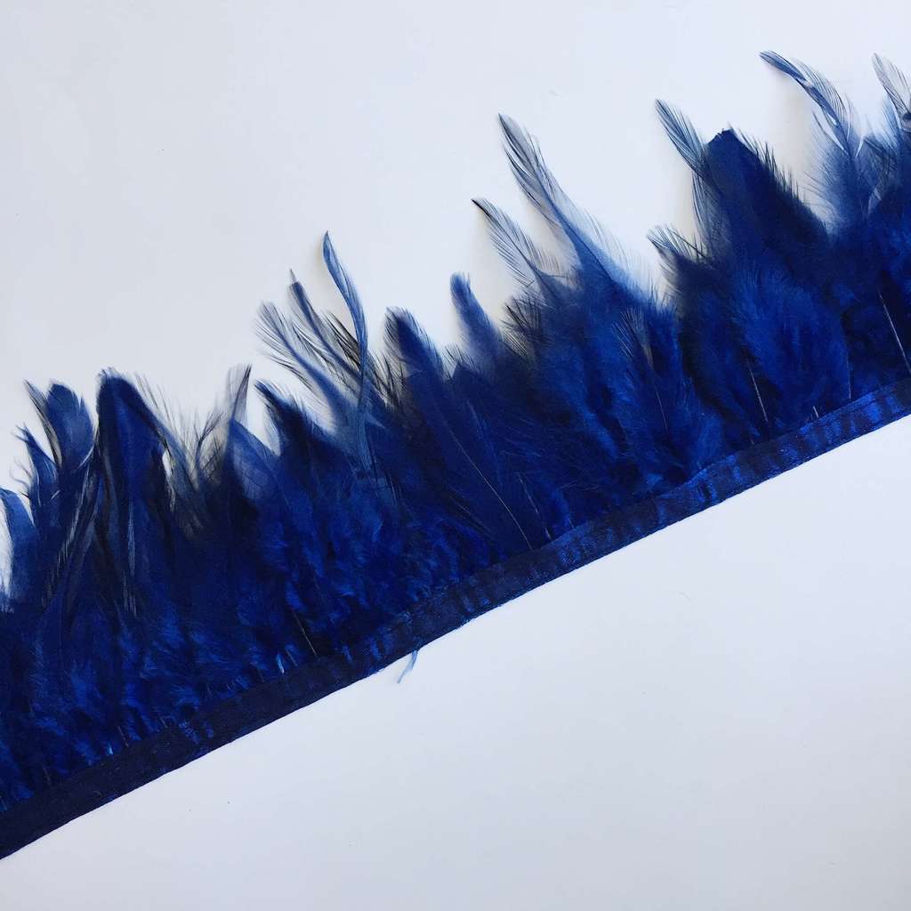 Перья Петуха 10-13 см Темно-Синий