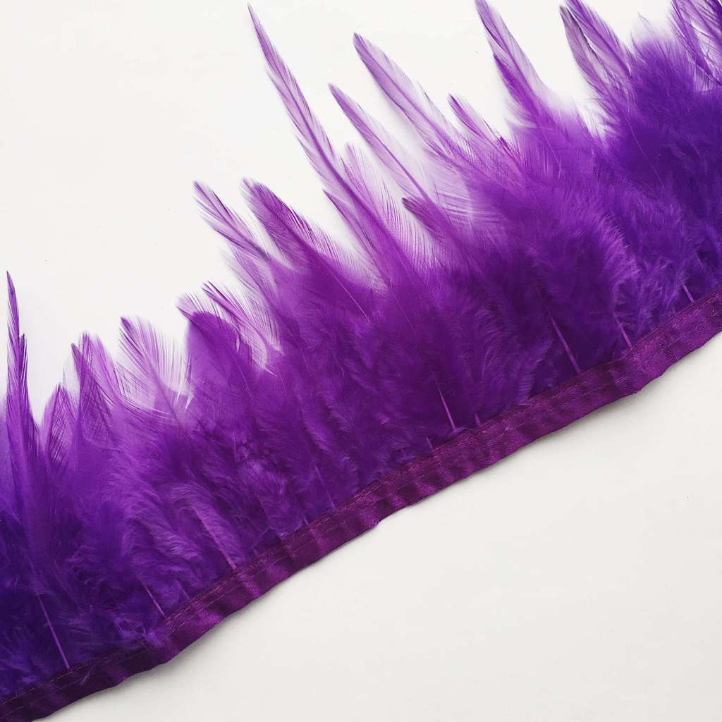 Перья Петуха 10-13 см Фиолетовый
