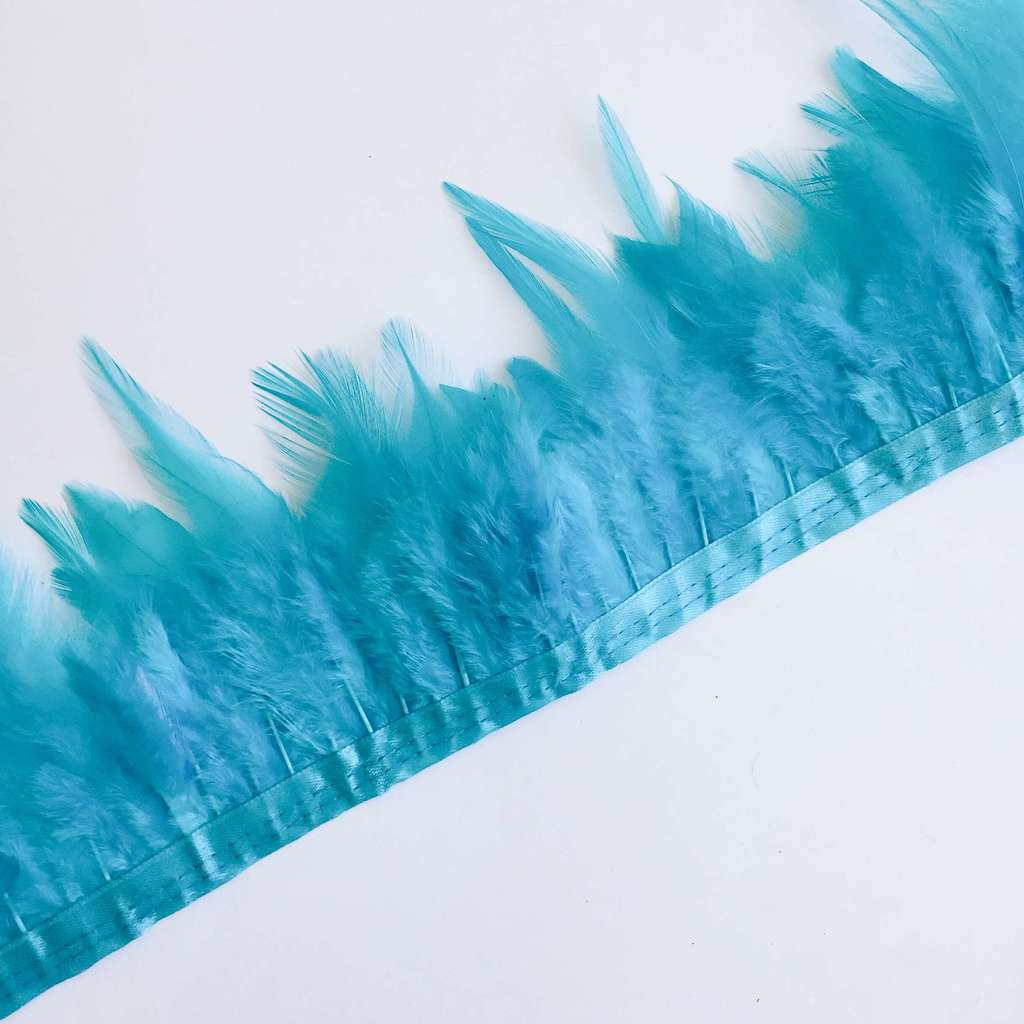 Перья Петуха 10-13 см Ярко-Голубой
