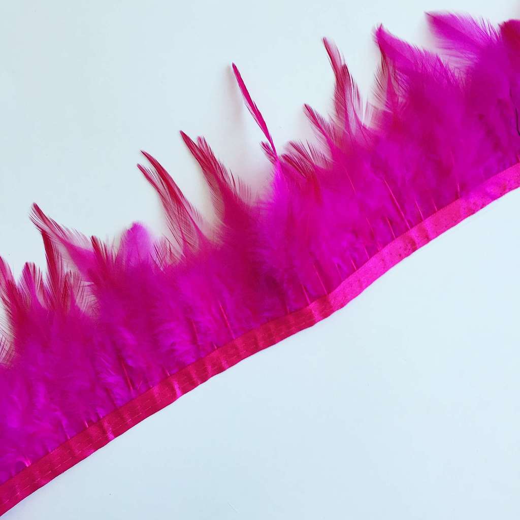 Перья Петуха 10-13 см Фуксия