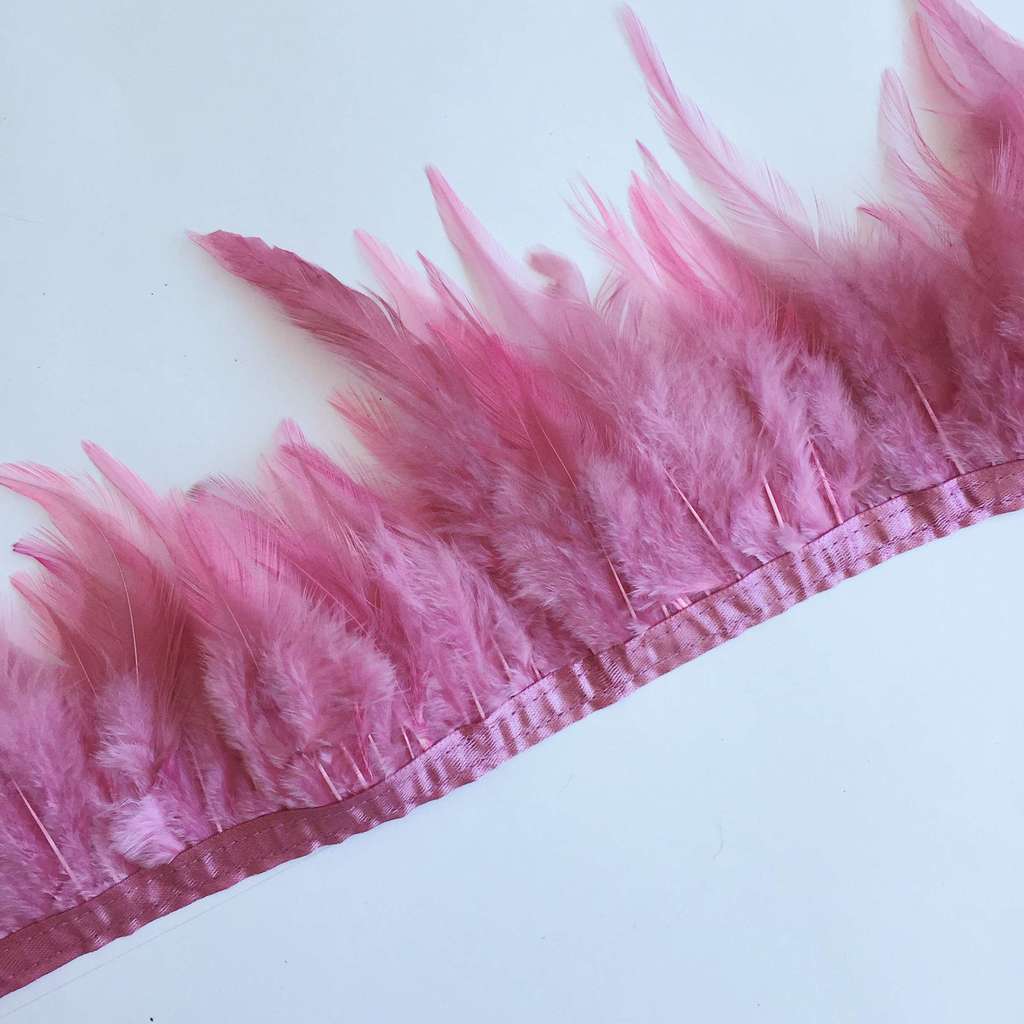 Перья Петуха 10-13 см Розово-Лиловый