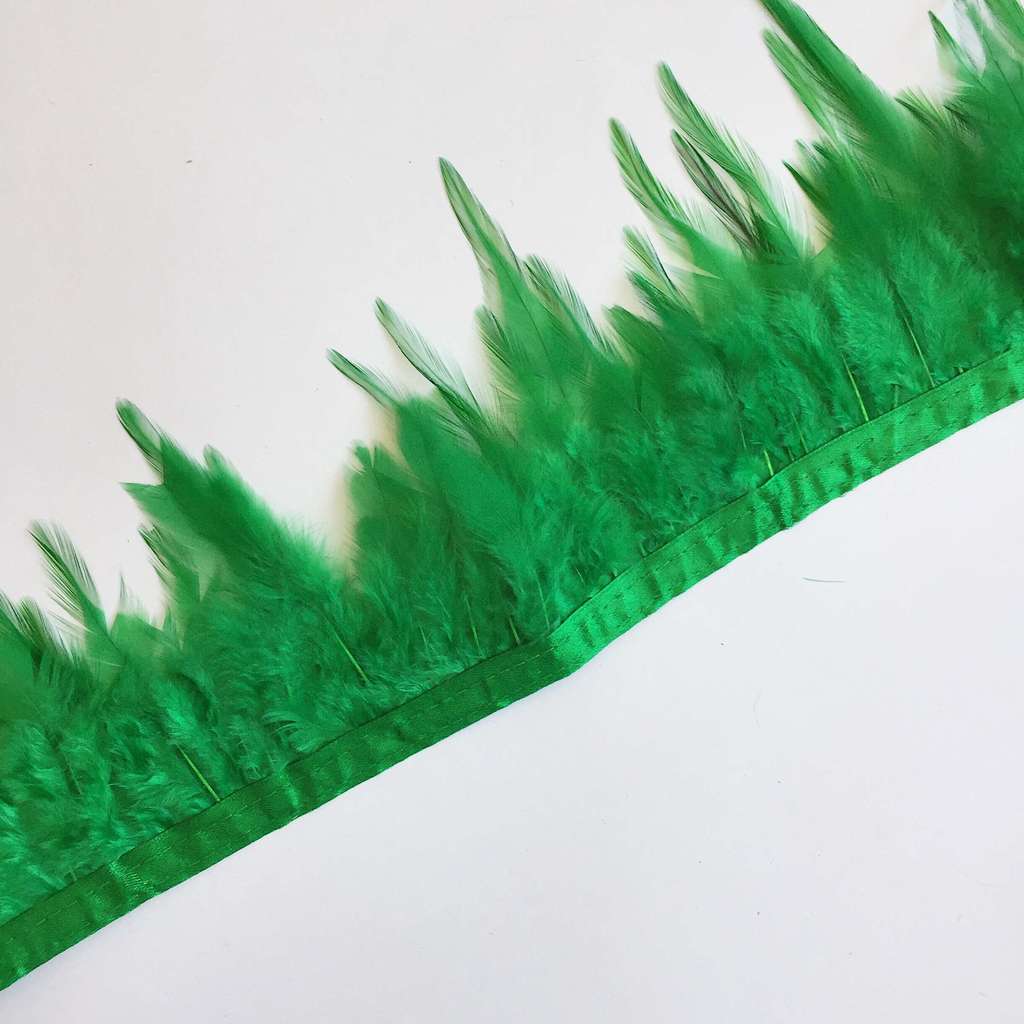 Перья Петуха 10-13 см Насыщенный Зеленый