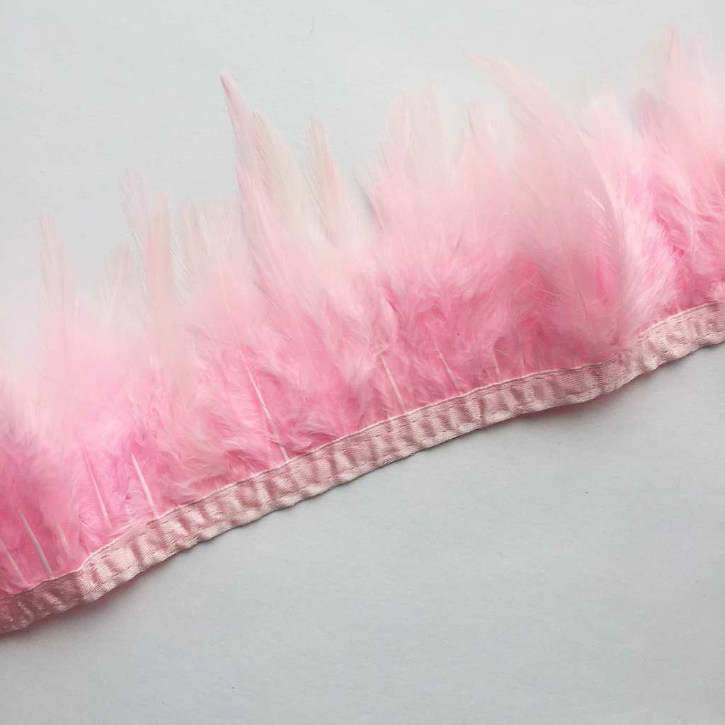 Перья Петуха 10-13 см Розовый