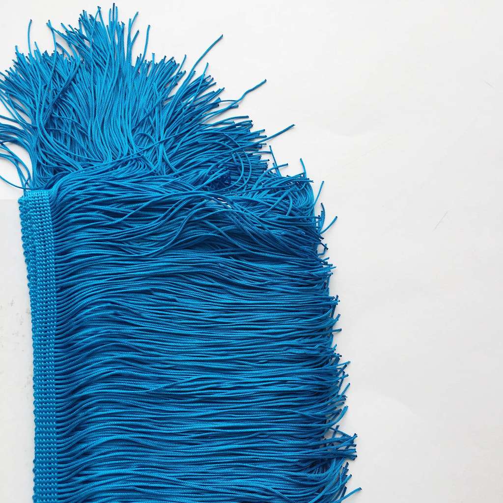 Бахрома 15 см Одинарная Темно-голубой