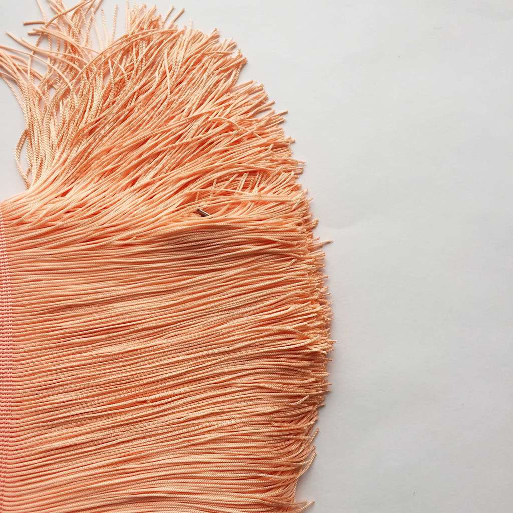 Бахрома 15 см Одинарная Оранжево-Розовый