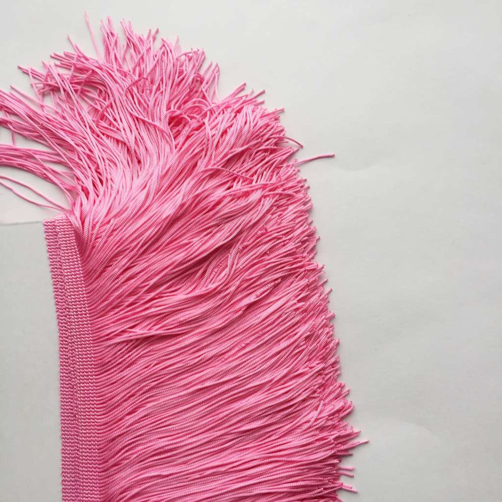 Бахрома 15 см Одинарная Ярко-Розовый