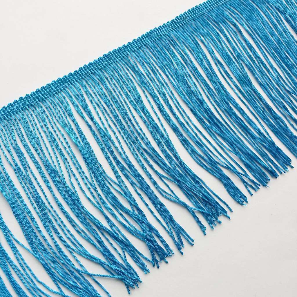 Бахрома 15 см Одинарная Голубой