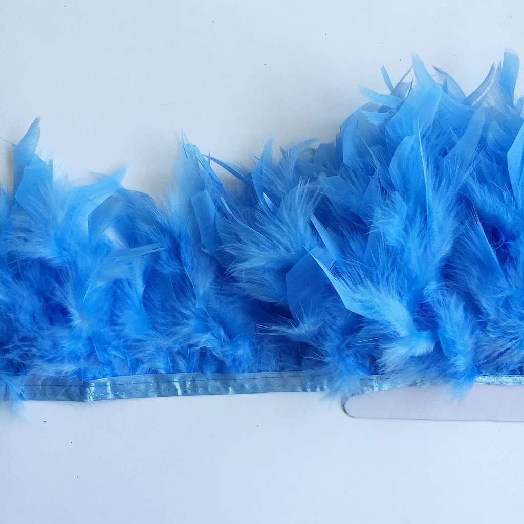 Перья Индейки Голубой