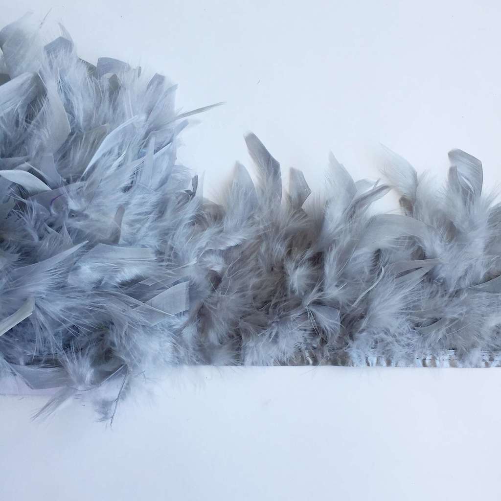 Перья Индейки Светло-Серый