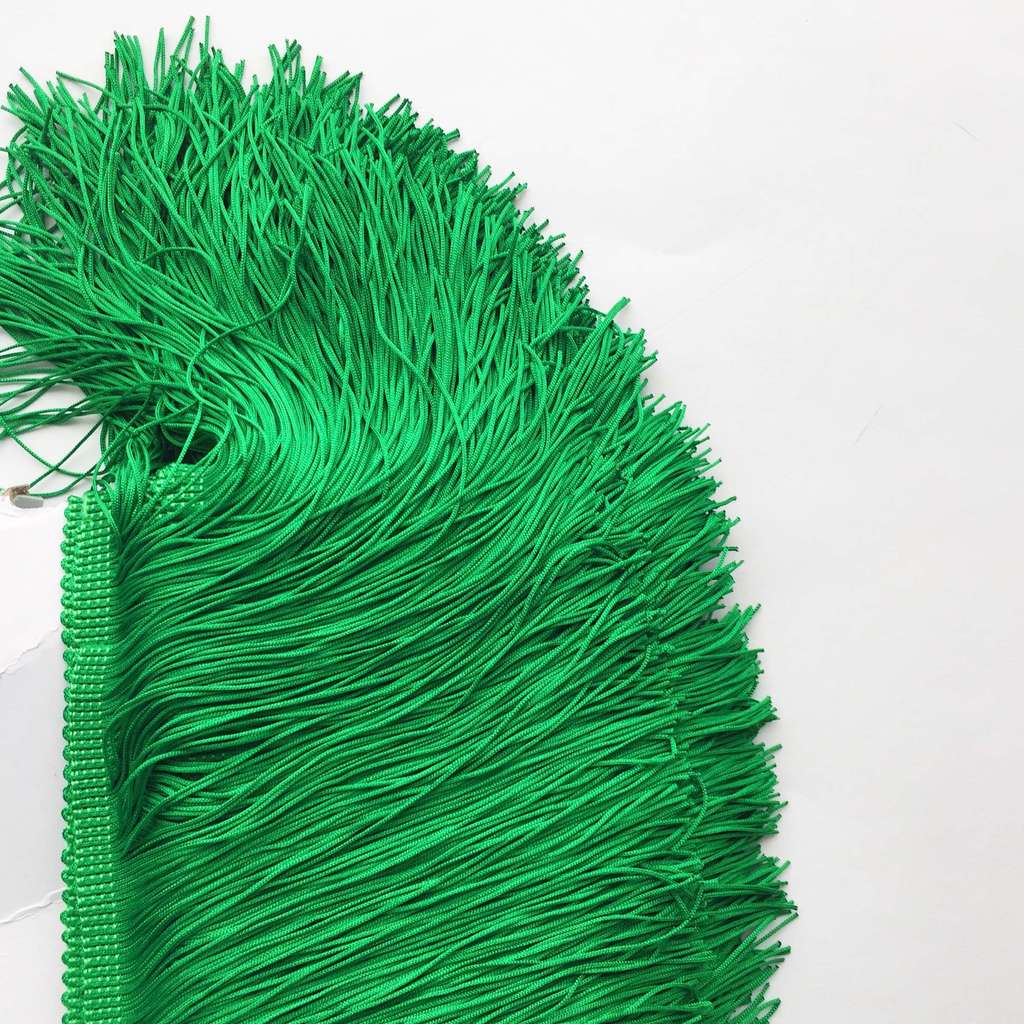 Бахрома 15 см Двойная Ярко-зеленый