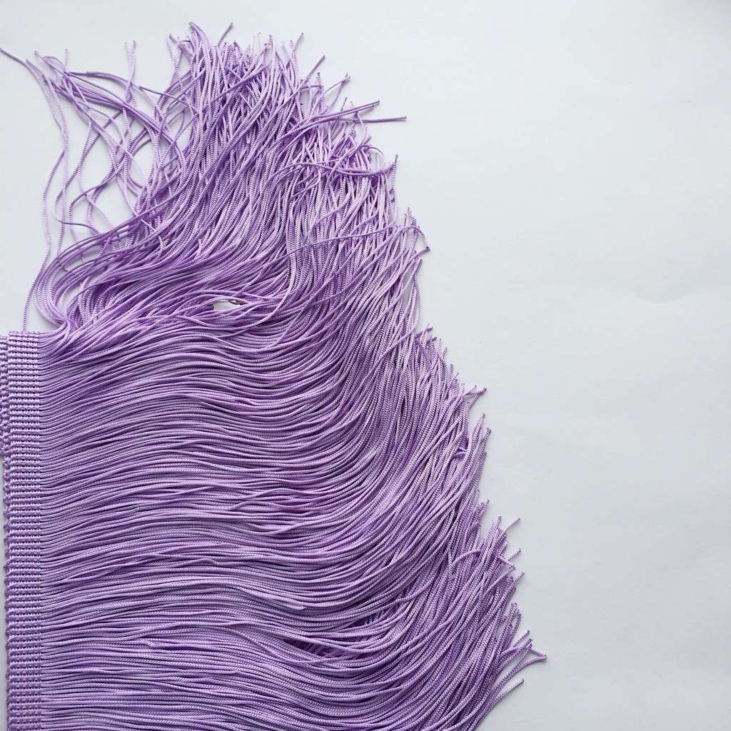 Бахрома 20 см Двойная Сиреневый