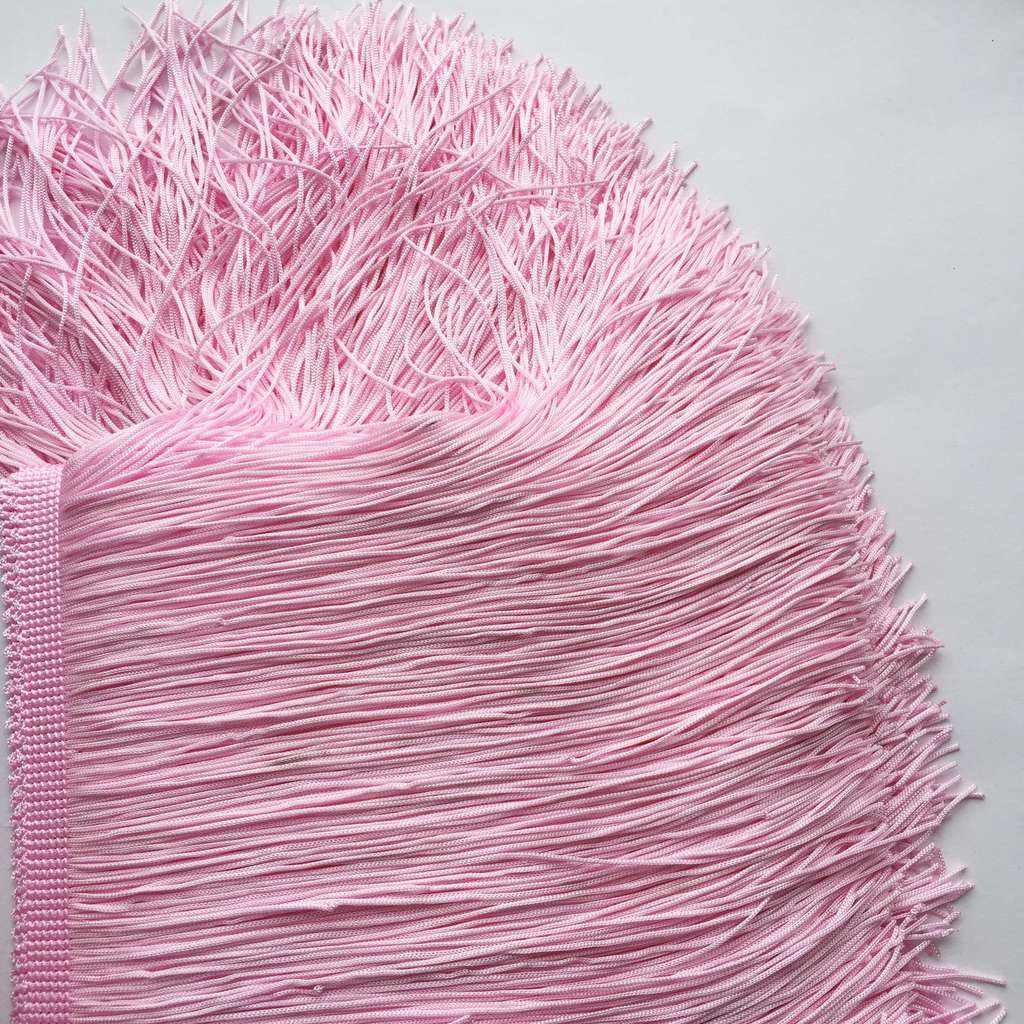 Бахрома 20 см Двойная Розовый
