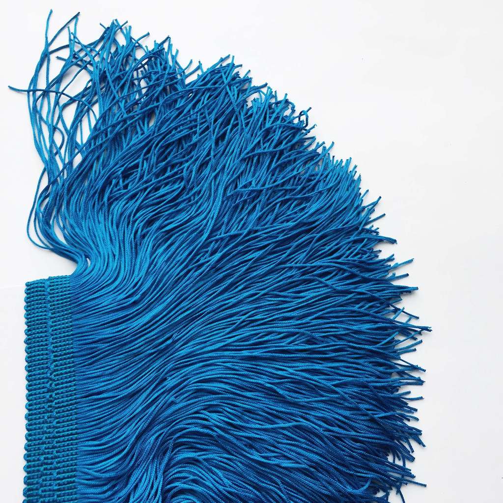 Бахрома 20 см Двойная Темно-Голубой