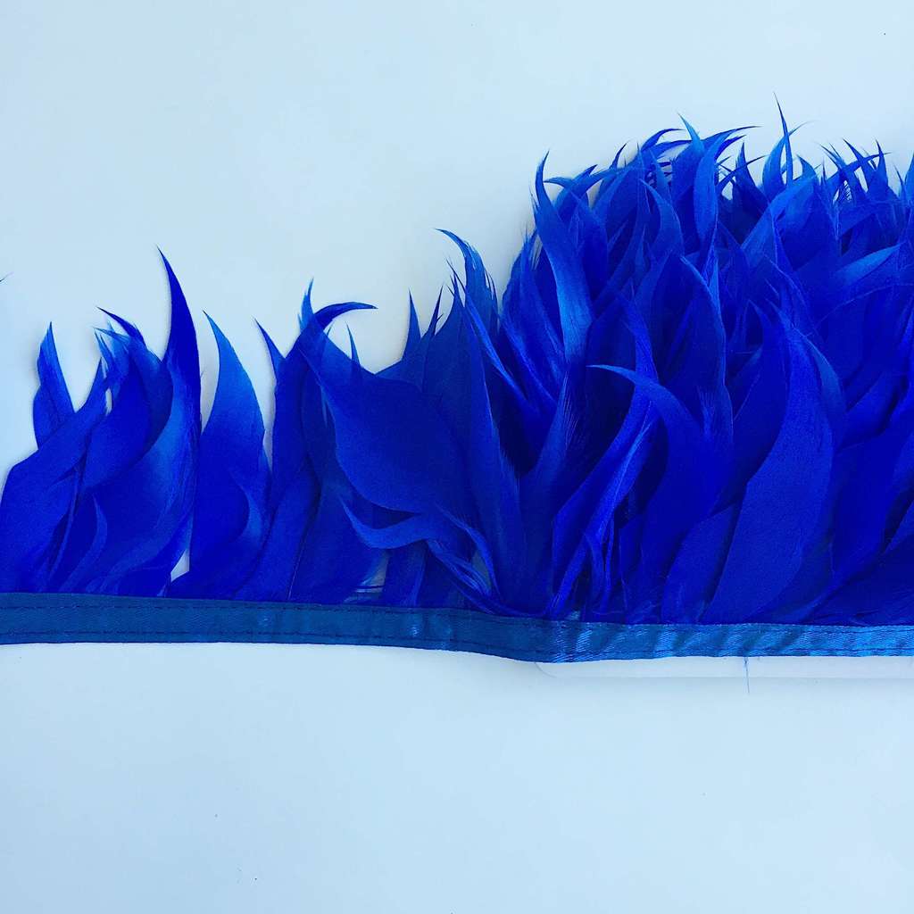 Перья Гуся Синий Электрик