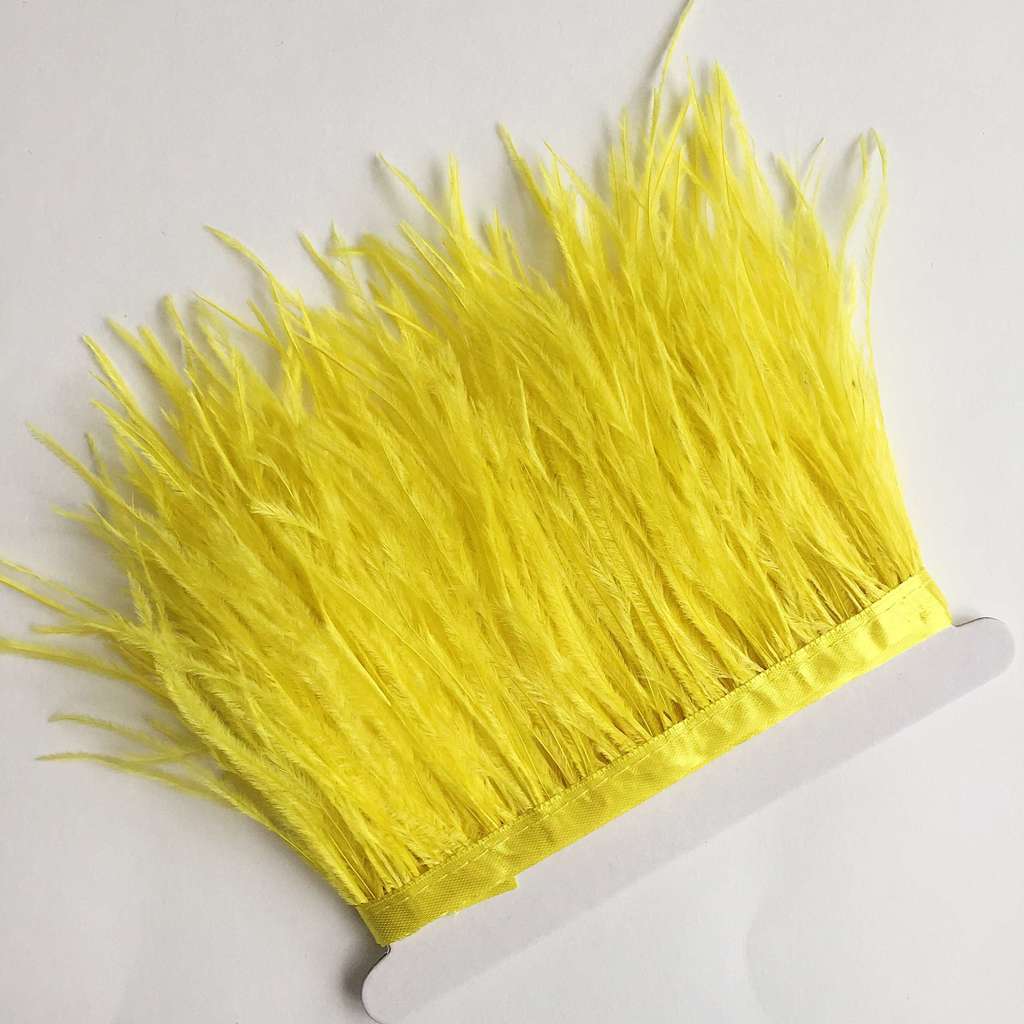 Перья Страуса 11-15 см №009 Желтый