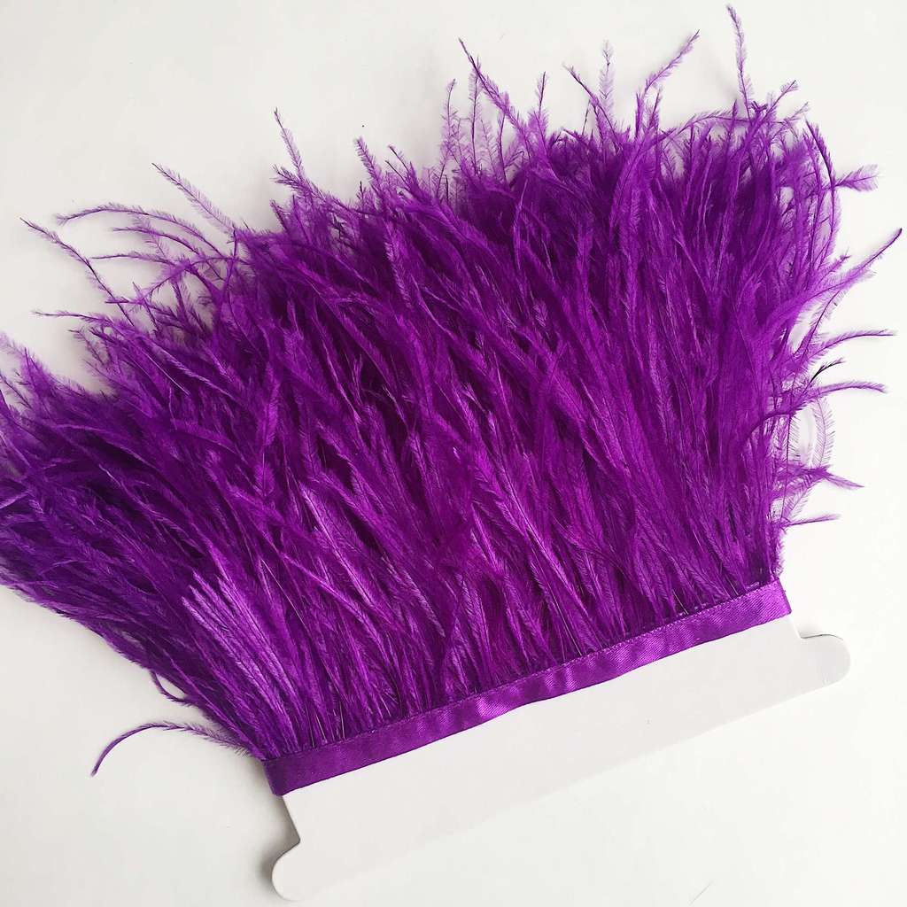 Перья Страуса 11-15 см №015 Фиолетовый