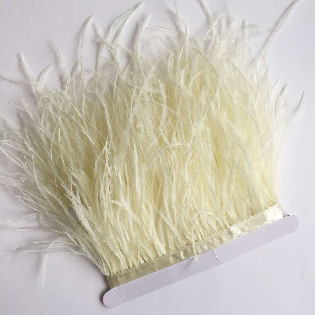 Перья Страуса 11-15 см №018 Шампань