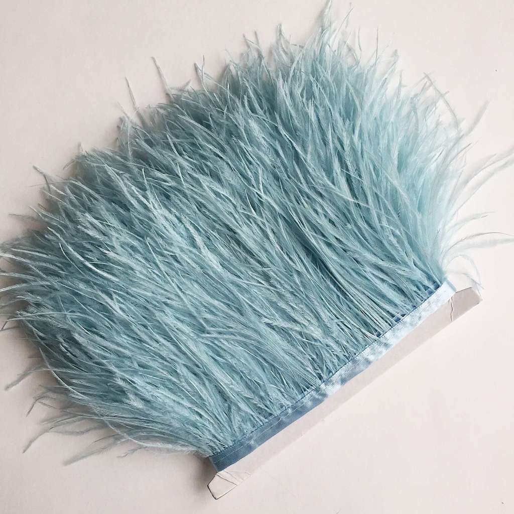 Перья Страуса 11-15 см №027 Светло-Голубой