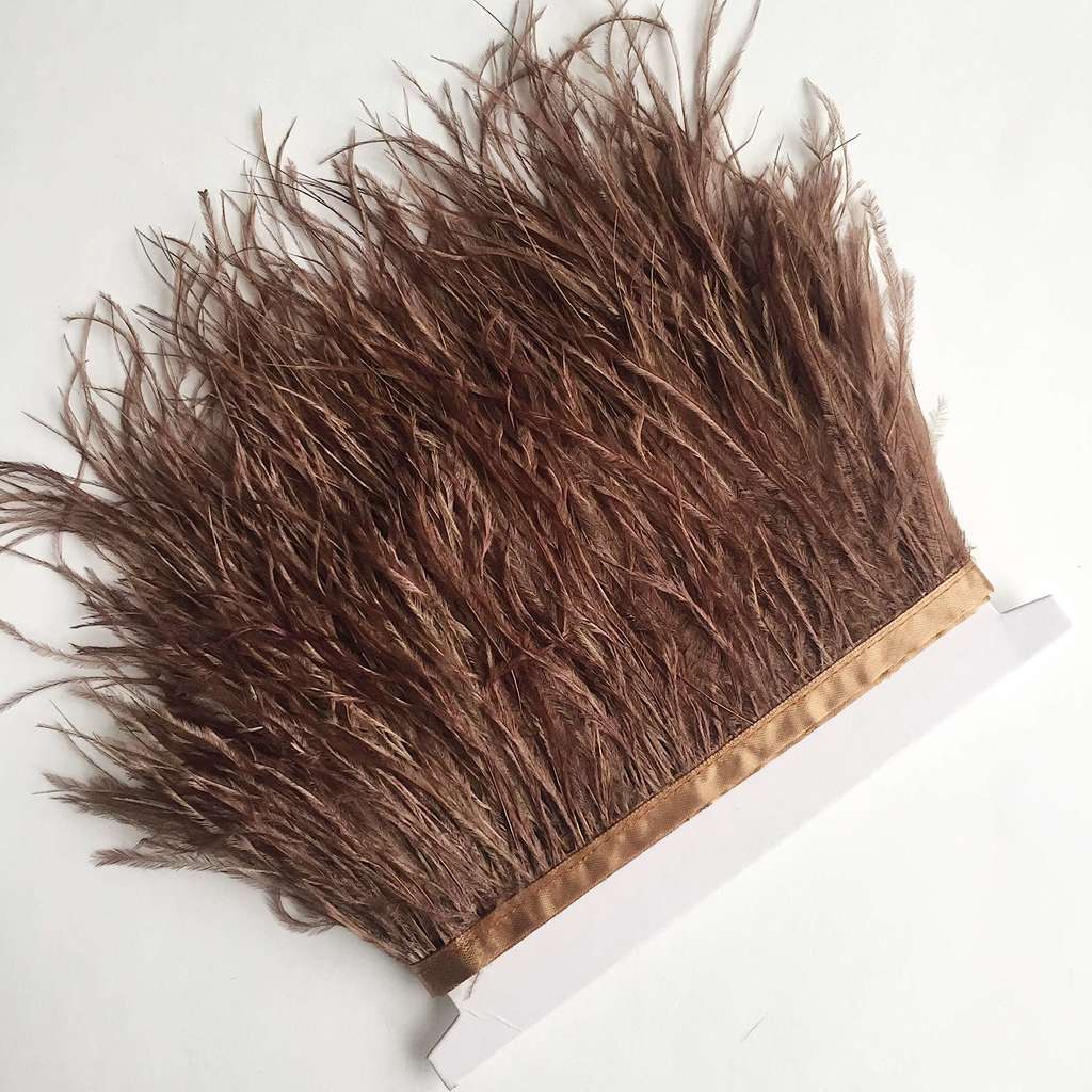 Перья Страуса 11-15 см №030 Шоколад