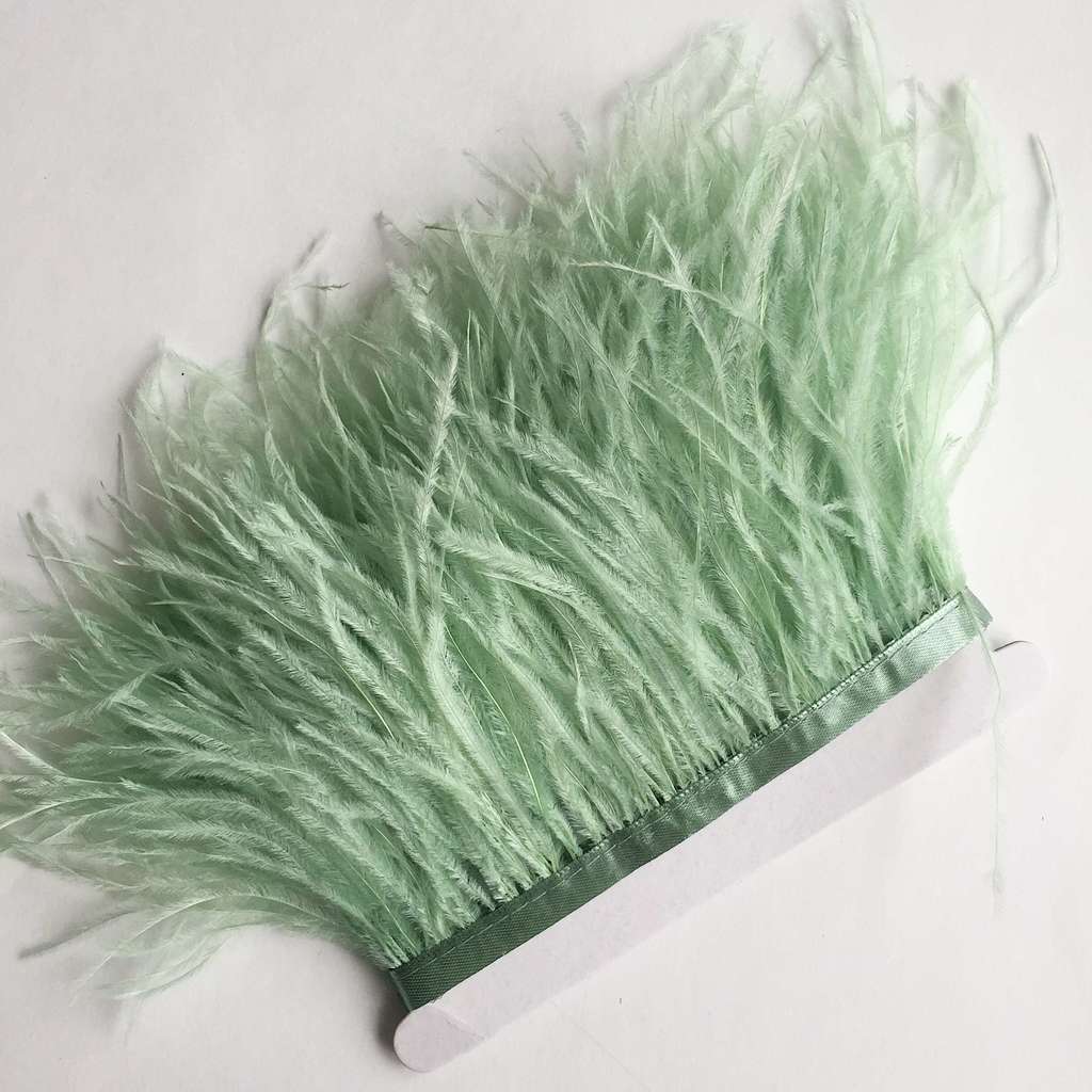 Перья Страуса 11-15 см №039 Светло-Зеленый
