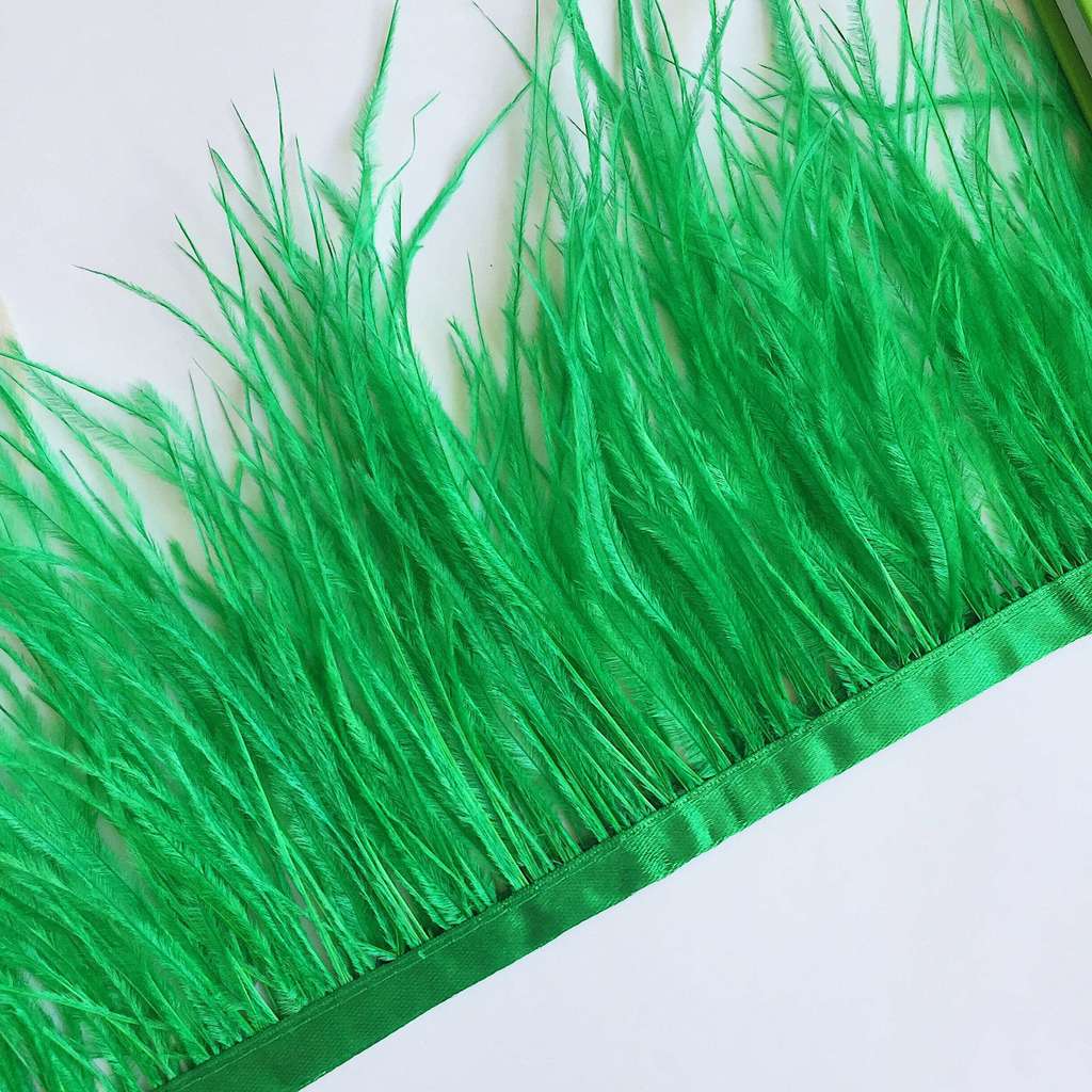 Перья Страуса 11-15 см №040 Малахитовый