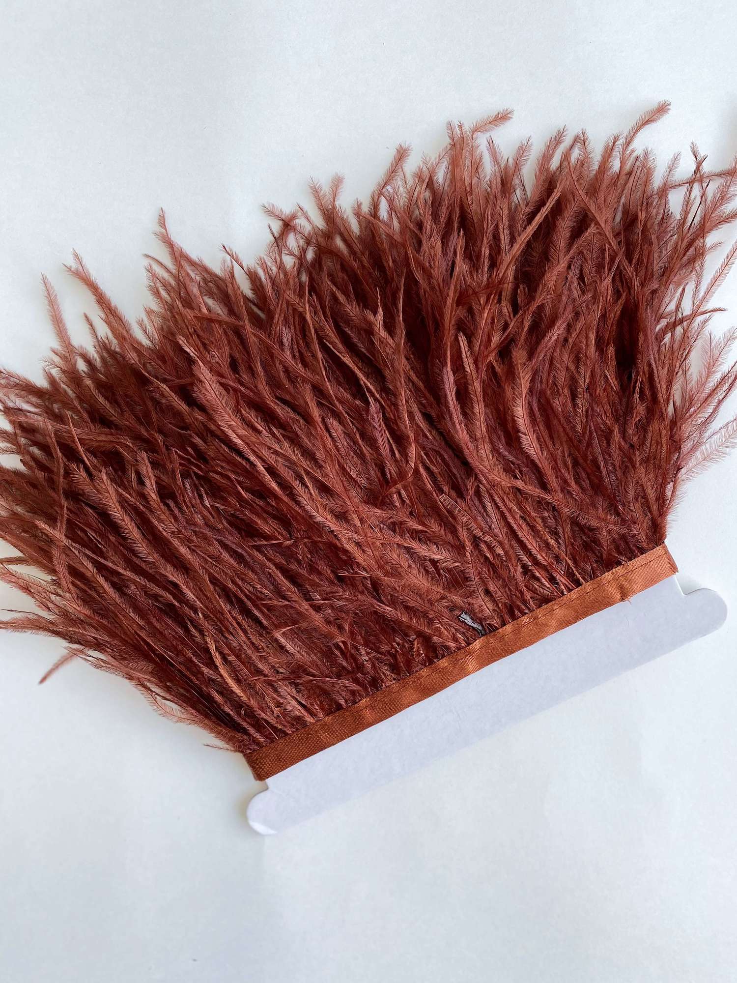 Перья страуса 11-15 см №029 Медно-коричневый