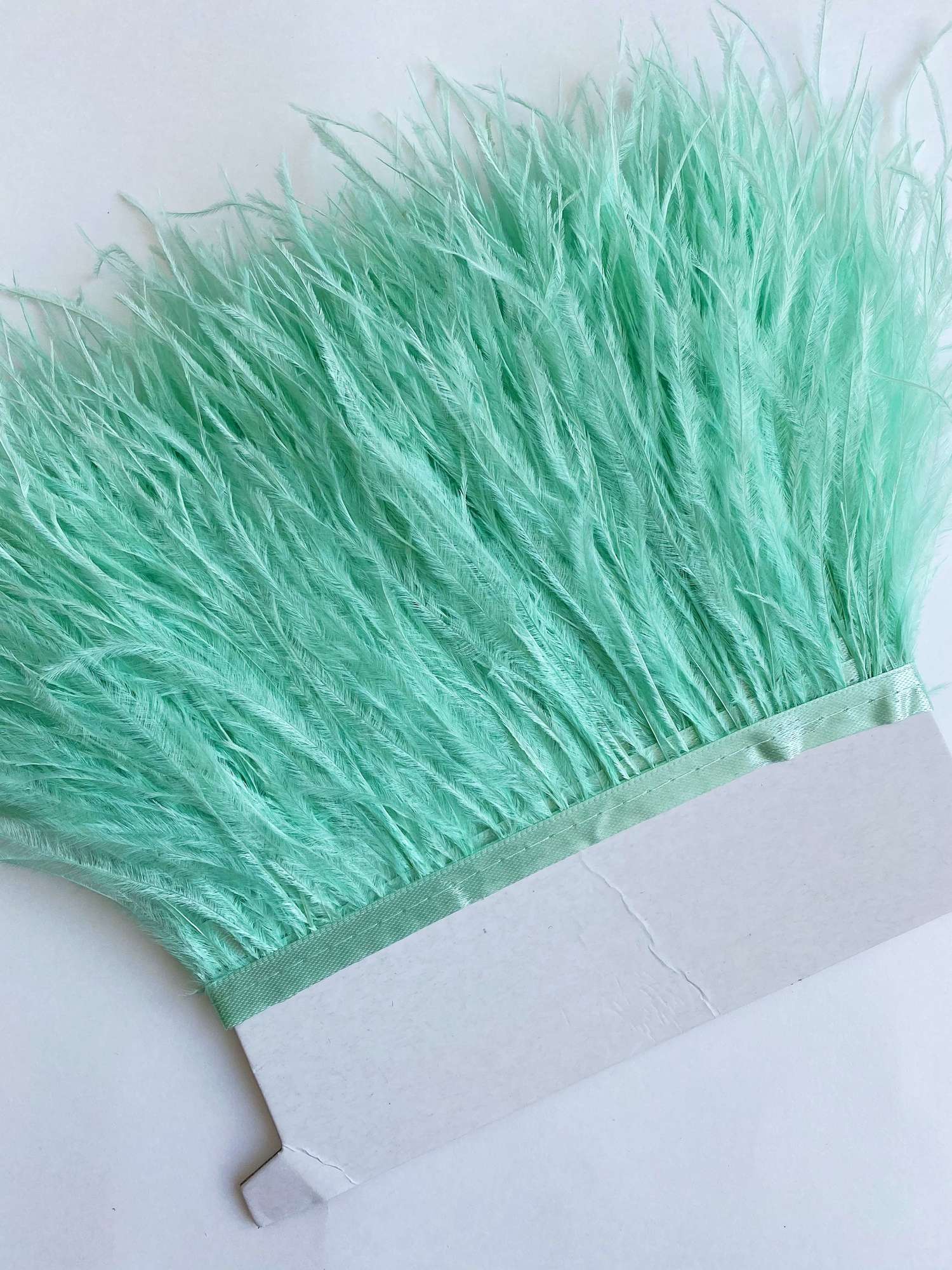 Перья Страуса 11-15 см №033 Мята